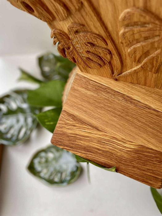 'Monstera' tölgyfapolc 🪵🌿