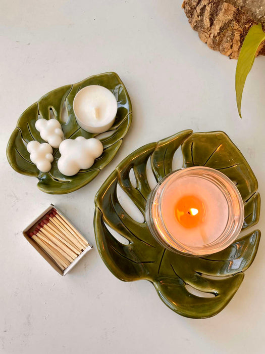 'Monstera' kerámia alátét / tálka 💚