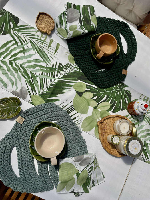 'Monstera' tányéralátét 🌿🍽️