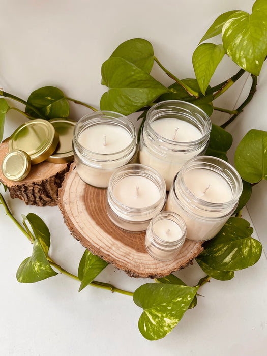 Üvegtégelyes gyertya // választható illattal