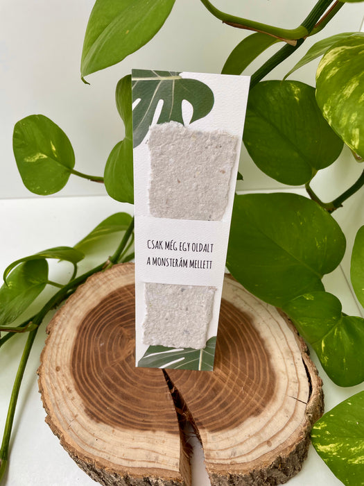 'Monstera' könyvjelző 📚🌿