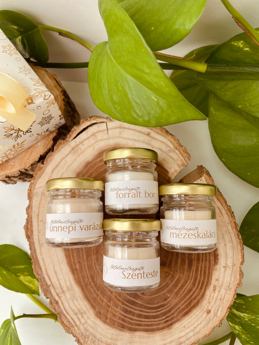 Karácsonyi Minigyertya Válogatás | 4 db Lélekmelengető