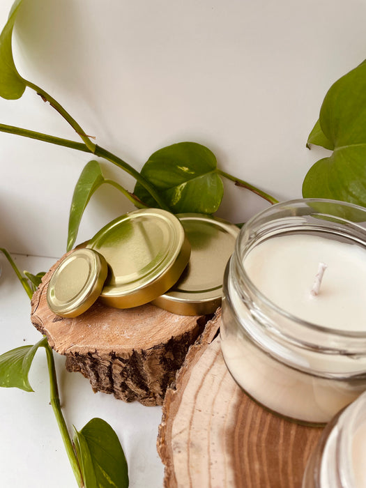 Üvegtégelyes gyertya // választható illattal