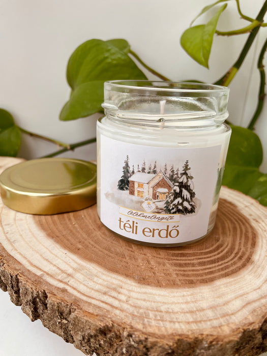 Téli Erdő gyertya