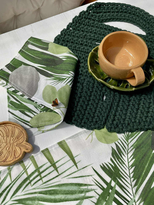 'Monstera' tányéralátét 🌿🍽️