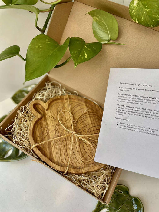 'Monstera' tölgyfa tálka 🪵🌿