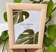 'Monstera' print 🖼️🌿 újrahasznosított keretben